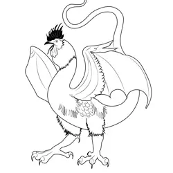 Cockatrice 5 Free Coloring Page for Kids