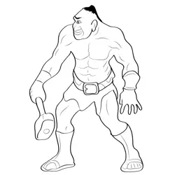 Cyclop 11 Free Coloring Page for Kids
