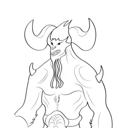 Demon 3 Free Coloring Page for Kids