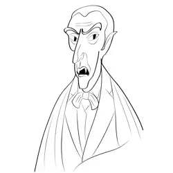 Dracula 1 Free Coloring Page for Kids