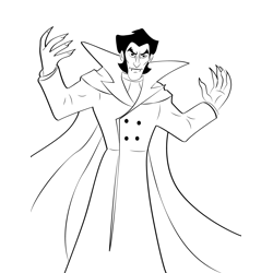 Dracula 11 Free Coloring Page for Kids