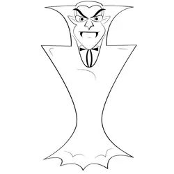Dracula 3 Free Coloring Page for Kids