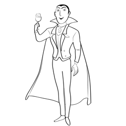 Dracula 6 Coloring Page for Kids - Free Draculas Printable Coloring ...