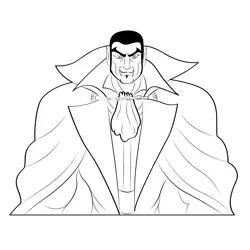 Dracula 7 Free Coloring Page for Kids