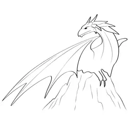 Dragon 11 Free Coloring Page for Kids