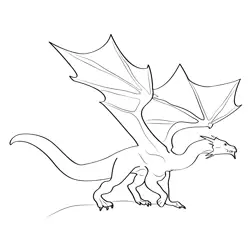 Dragon 13 Free Coloring Page for Kids