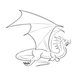 Dragon 15 Free Coloring Page for Kids