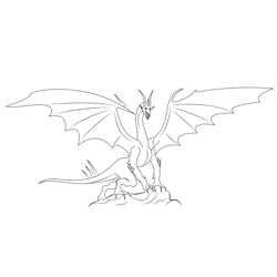 Dragon 19 Free Coloring Page for Kids