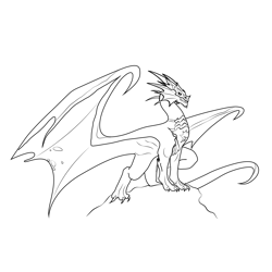 Dragon 20 Free Coloring Page for Kids