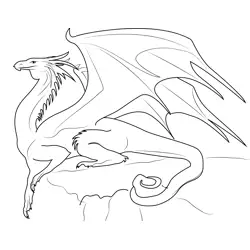 Dragon 4 Free Coloring Page for Kids