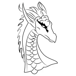 Dragon 5 Free Coloring Page for Kids