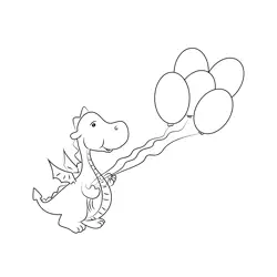 Dragon 6 Free Coloring Page for Kids