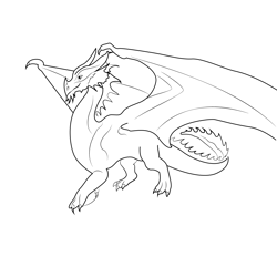 Dragon 7 Free Coloring Page for Kids