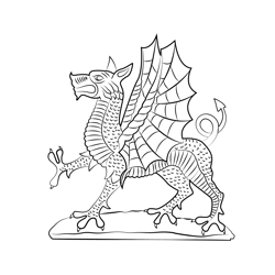 Dragon 8 Free Coloring Page for Kids