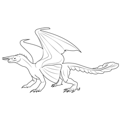 Dragon 9 Free Coloring Page for Kids