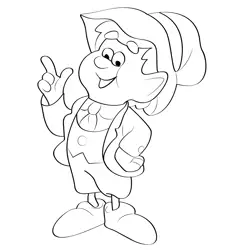 Elf 7 Free Coloring Page for Kids