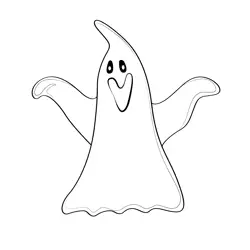 Ghost 11 Free Coloring Page for Kids