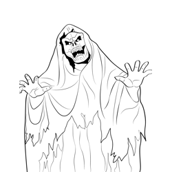 Ghost 2 Free Coloring Page for Kids