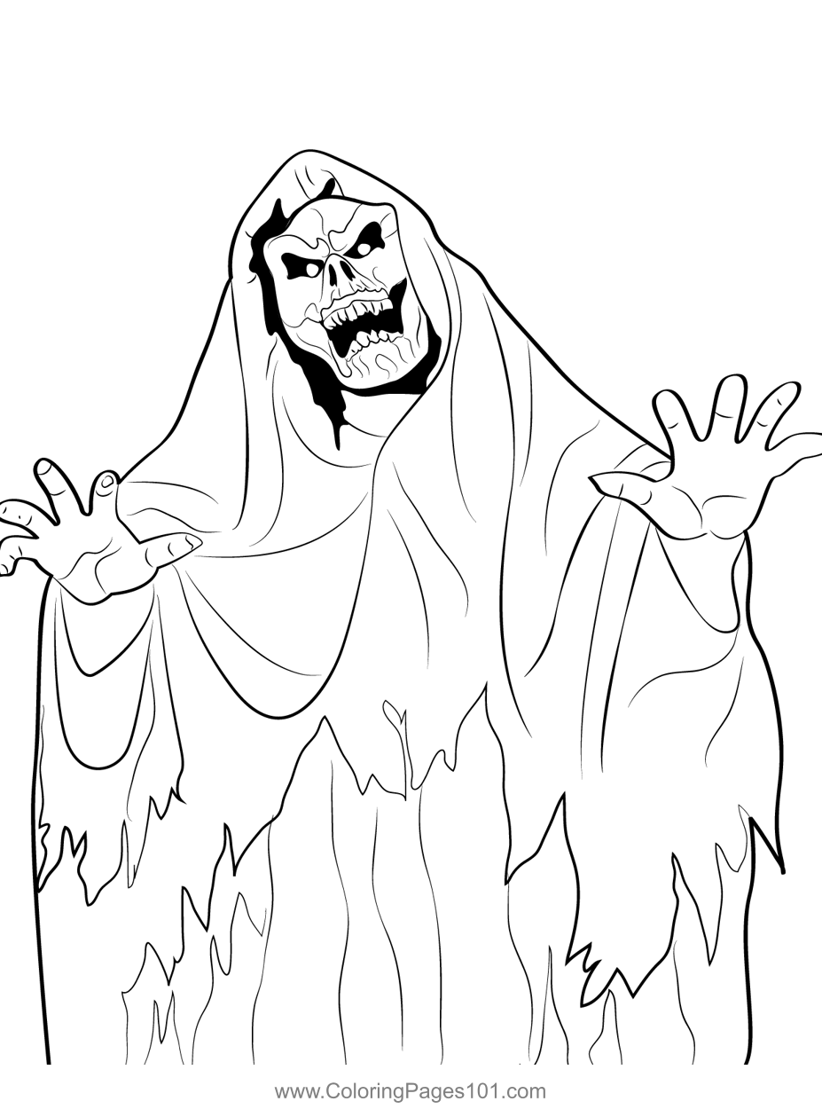 ghost mario coloring pages