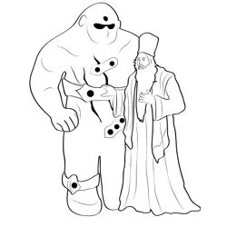 Golem 12 Free Coloring Page for Kids