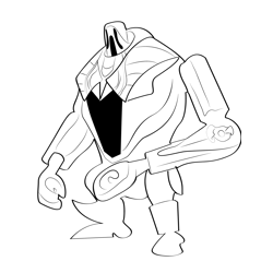 Golem 13 Free Coloring Page for Kids