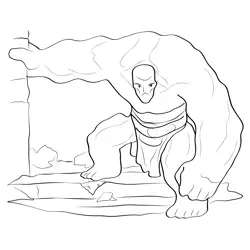 Golem 14 Free Coloring Page for Kids