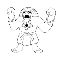 Golem 15 Free Coloring Page for Kids