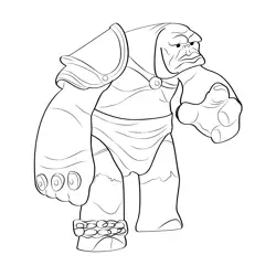 Golem 6 Free Coloring Page for Kids