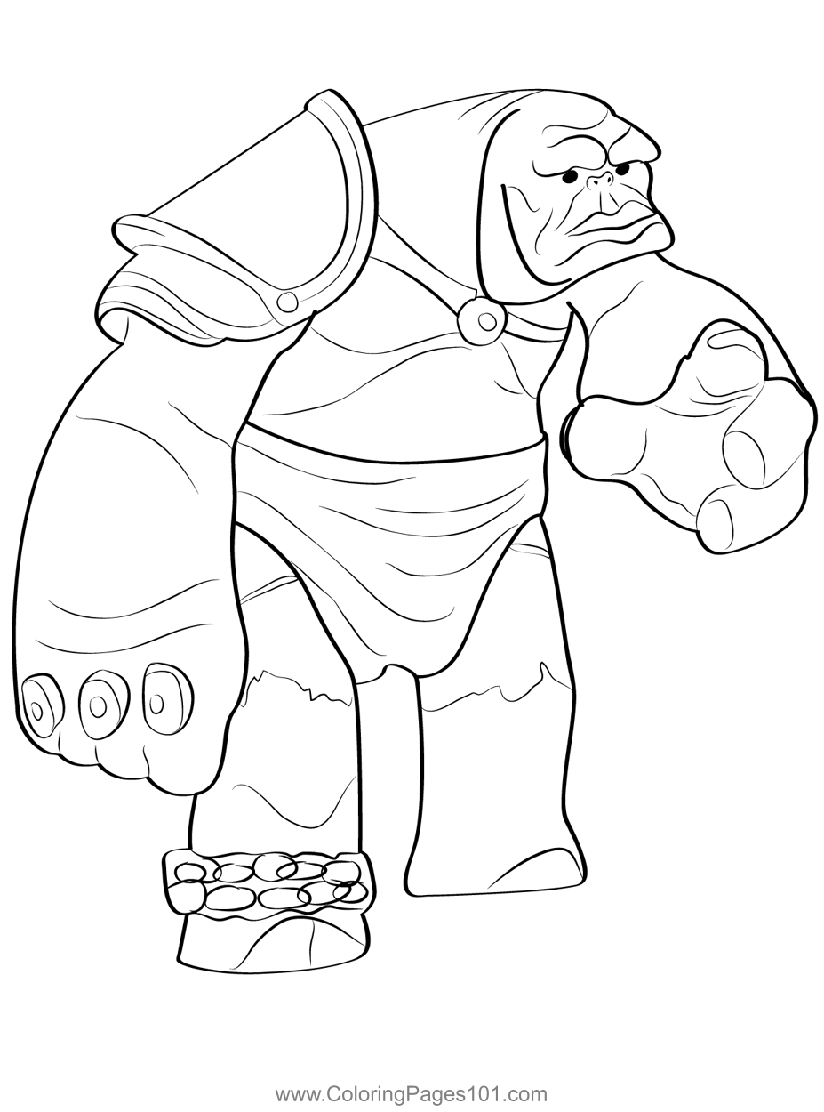 Golem 6 Coloring Page for Kids - Free Golems Printable Coloring Pages Online for Kids ...