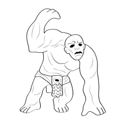Golem 7 Free Coloring Page for Kids