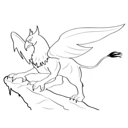 Griffin 2 Free Coloring Page for Kids
