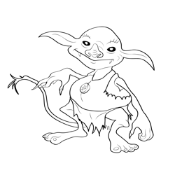 Imp 3 Free Coloring Page for Kids