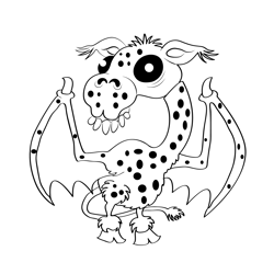 Jersey Devil 12 Free Coloring Page for Kids