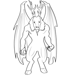 Jersey Devil 2 Free Coloring Page for Kids