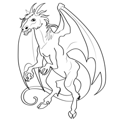 Jersey Devil 3 Free Coloring Page for Kids