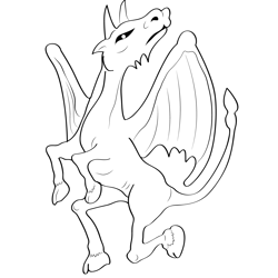 Jersey Devil 5 Free Coloring Page for Kids