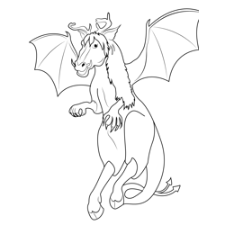 Jersey Devil 8 Free Coloring Page for Kids