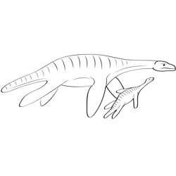 Loch Ness Monster 10 Free Coloring Page for Kids