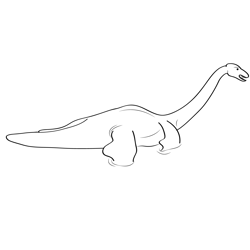 Loch Ness Monster 5 Free Coloring Page for Kids
