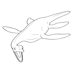 Loch Ness Monster 6 Free Coloring Page for Kids