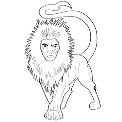Manticora 3 Free Coloring Page for Kids
