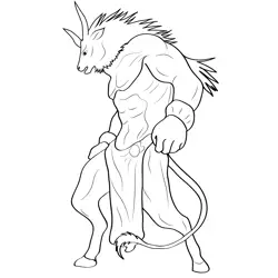 Minotaur Free Coloring Page for Kids