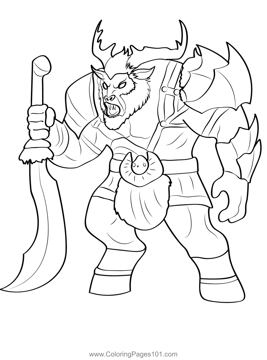 Fantasy Minotaur Warrior