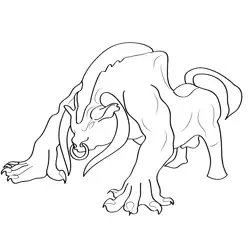 Minotaur Character Free Coloring Page for Kids