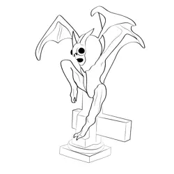 Mothman 1 Free Coloring Page for Kids