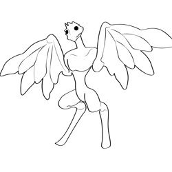 Mothman 12 Free Coloring Page for Kids