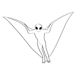 Mothman 15 Free Coloring Page for Kids