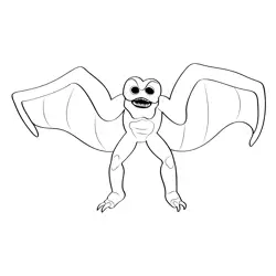 Mothman 8 Free Coloring Page for Kids