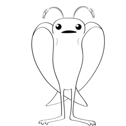 Mothman 9 Free Coloring Page for Kids