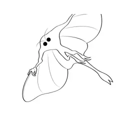The Mothman Free Coloring Page for Kids